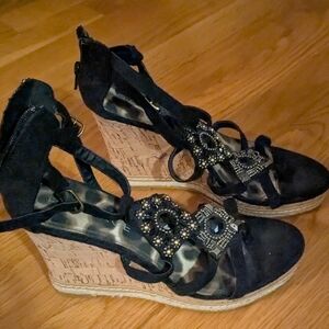 Rampage Cork Platform Sandals 7.5